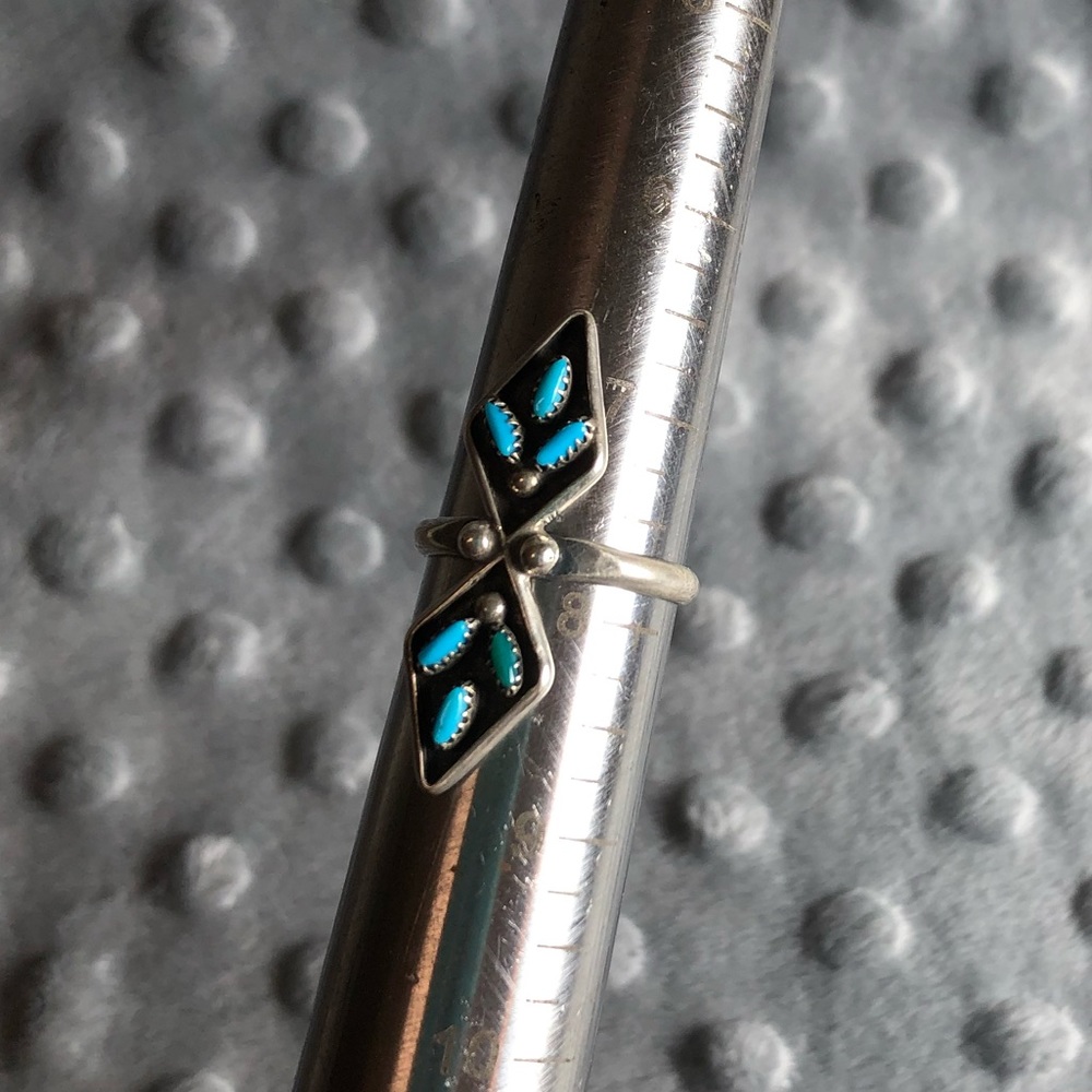Native American Made Turquoise/Sterling Ring